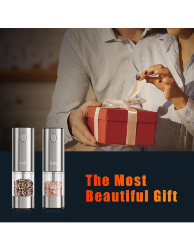 Molino de Sal y Pimienta Eléctrico DIJEE Recargable USB 95ml