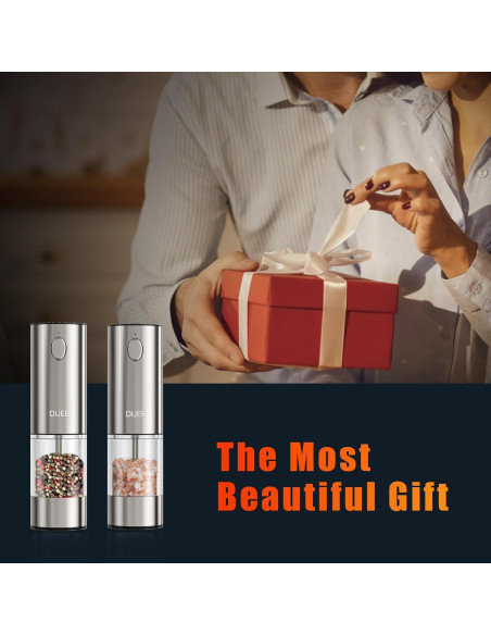 Molino de Sal y Pimienta Eléctrico DIJEE Recargable USB 95ml