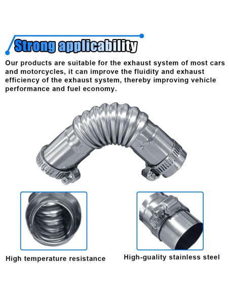 Tubo de Escape Diésel LHDOS 10.7x2.6cm Acero Inoxidable