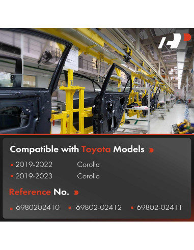 Regulador de Ventana Eléctrico A-Premium Lado Izquierdo Toyota Corolla 2019-2023