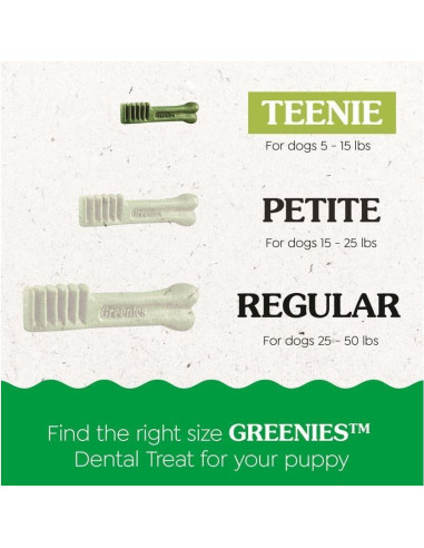 Golosinas Dentales para Cachorros Greenies Puppy 170 g
