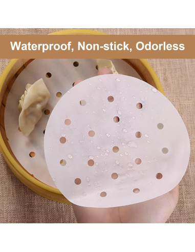 200 Forros de Papel para Freidora de Aire 5" HTBMALL Antiadherente