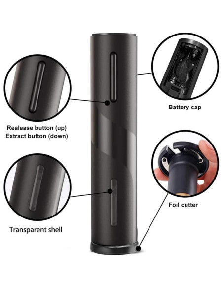 Abridor de Vino Eléctrico MAGDEN a Batería con Cortador