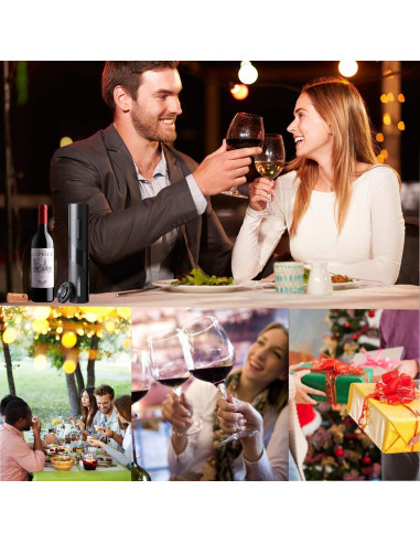 Abridor de Vino Eléctrico MAGDEN a Batería con Cortador