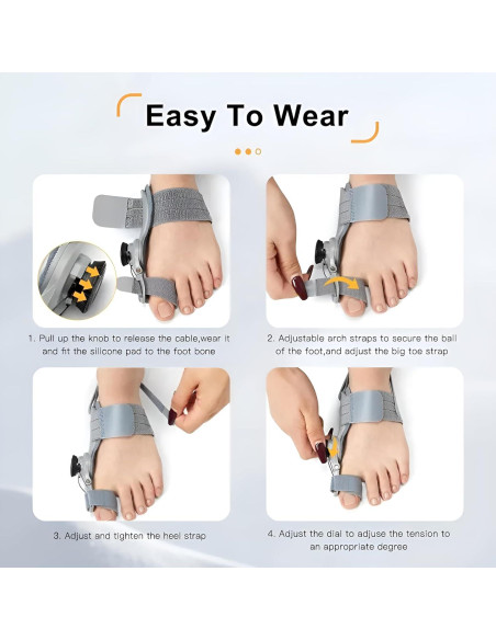 Corrector de Juanetes Qlonn Ajustable para Alivio de Dolor