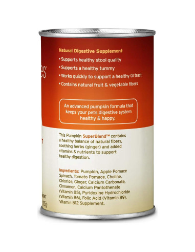 Suplemento Digestivo de Calabaza Fruitables 425g - 6 Paquetes