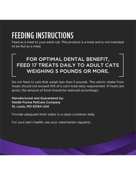 Bocados Dentales para Gatos Purina Pro Plan 51 g - Control Sarro