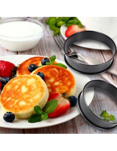 Juego de 6 Anillos para Muffin AIDOIT 10.5 cm Antiadherentes