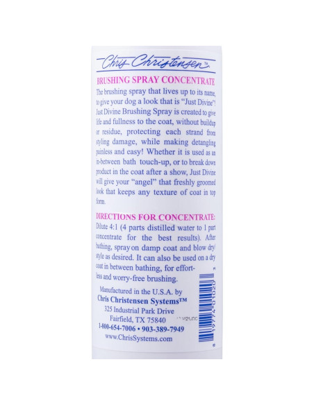 Spray para Cepillado Just Divine Chris Christensen 473ml