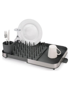Estante de Secado de Platos Expandible Joseph Joseph Acero Inoxidable