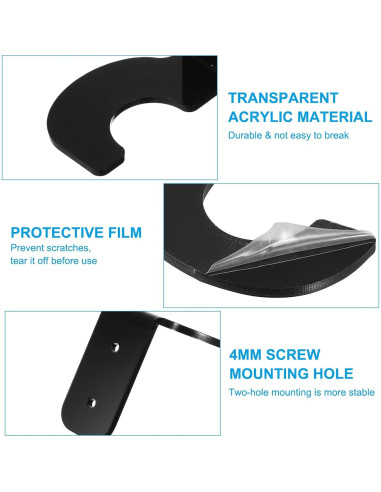 Soporte de Pared para Sable de Luz PATIKIL Negro - 2 Pares