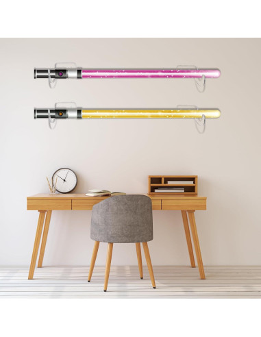 Soporte de Pared para Sable de Luz PATIKIL Negro - 2 Pares