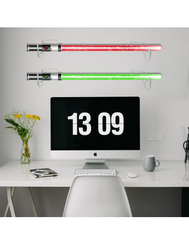 Soporte de Pared para Sable de Luz PATIKIL Negro - 2 Pares