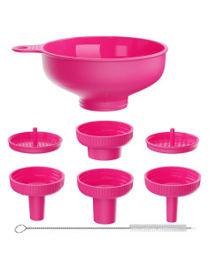 Juego de Embudos de Cocina Pisol con 5 Picos y 2 Filtros