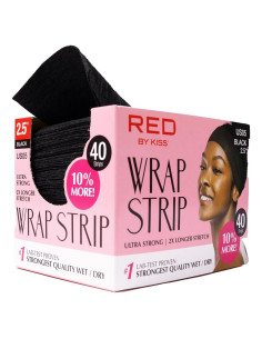 Cinta para Envolver el Cabello Red by Kiss Ultra Fuerte 40 Tiras