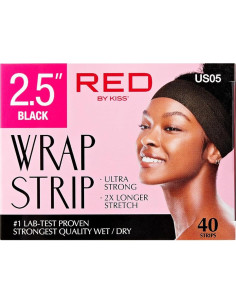 Cinta para Envolver el Cabello Red by Kiss Ultra Fuerte 40 Tiras 2