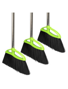 Escobas de Interior Dodifker 3 Paquetes Cerdas Suaves Verde