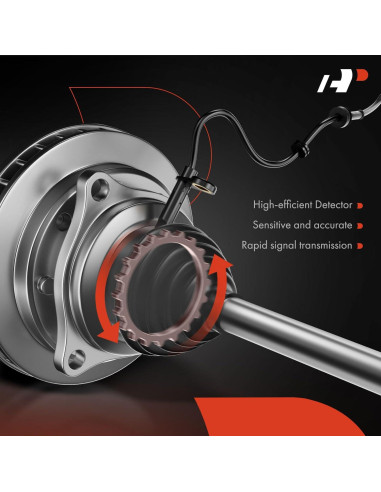 Sensor de Velocidad de Rueda ABS A-Premium para Toyota RAV4 2006-2012