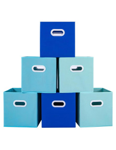Cajas de Almacenamiento Plegables Stero 27x27x28 cm Juego de 6