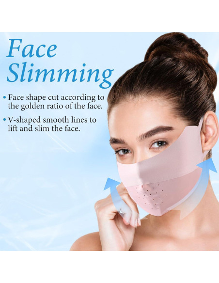 Máscara Facial UV Teaaha 3 Piezas Nylon Reutilizable Pastel