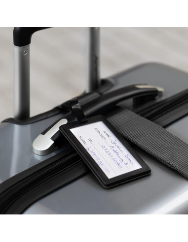 Correa de Equipaje Navaris con Candado y Etiqueta ID - Negro