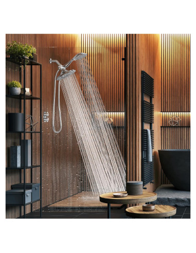 Cabezal de Ducha Doble SparkPod 55 Modos Cromo Pulido 1.4 kg