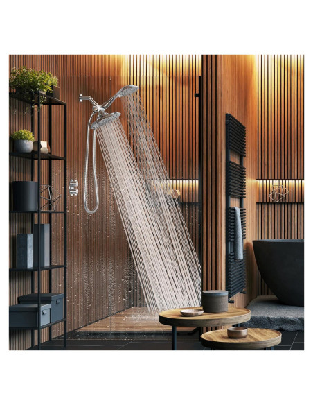 Cabezal de Ducha Doble SparkPod 55 Modos Cromo Pulido 1.4 kg