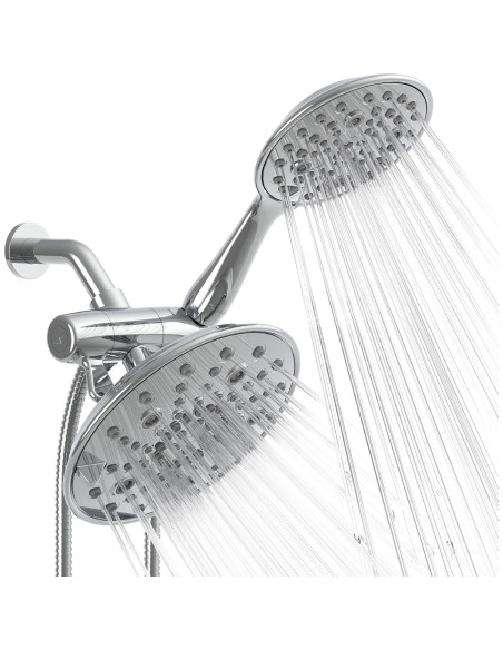 Cabezal de Ducha Doble SparkPod 55 Modos Cromo Pulido 1.4 kg