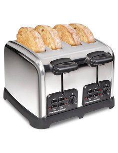 Tostadora Hamilton Beach 24782 Acero Inoxidable 4 Rebanadas