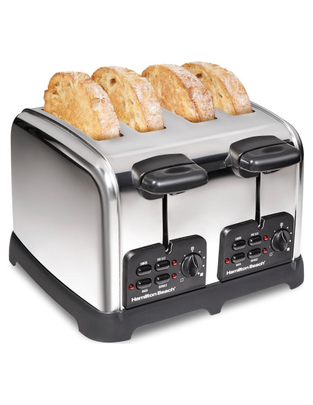 Tostadora Hamilton Beach 24782 Acero Inoxidable 4 Rebanadas