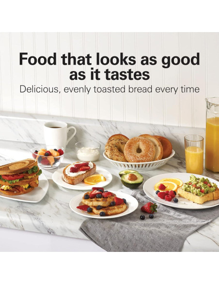 Tostadora Hamilton Beach 24782 Acero Inoxidable 4 Rebanadas