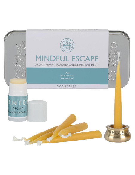 Conjunto de Balsamo de Aromaterapia y 12 Velas Scentered