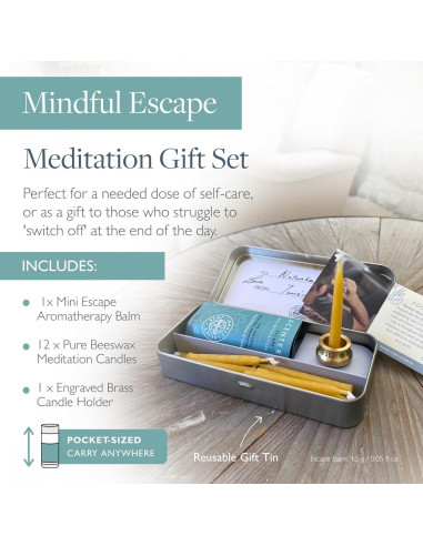 Conjunto de Balsamo de Aromaterapia y 12 Velas Scentered