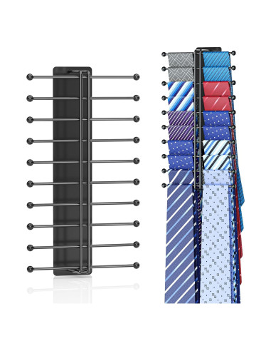 Soporte de Corbatas Loxsun Montado en Pared con 20 Ganchos