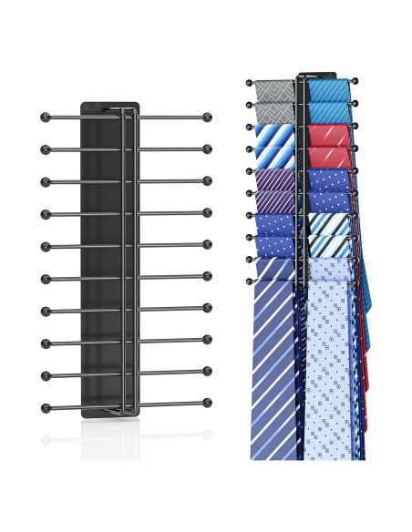 Soporte de Corbatas Loxsun Montado en Pared con 20 Ganchos