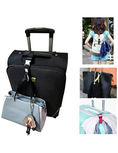 Correas de Equipaje FABULWAY 3 Piezas Ajustables Negro