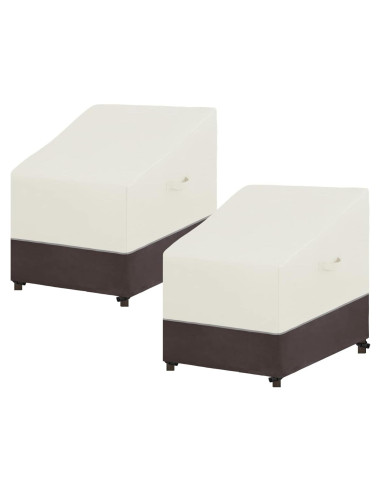 Funda de Silla de Patio Easy-Going Impermeable 81x94x79 cm Beige/Marrón