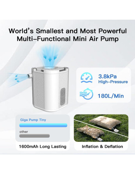 Mini Bomba de Aire Eléctrica BOMBAS GIGA GPT-01 3.8 kPa