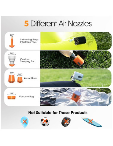 Mini Bomba de Aire Eléctrica BOMBAS GIGA GPT-01 3.8 kPa