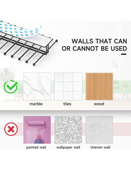 Soporte de Corbatas Loxsun Montado en Pared con 20 Ganchos