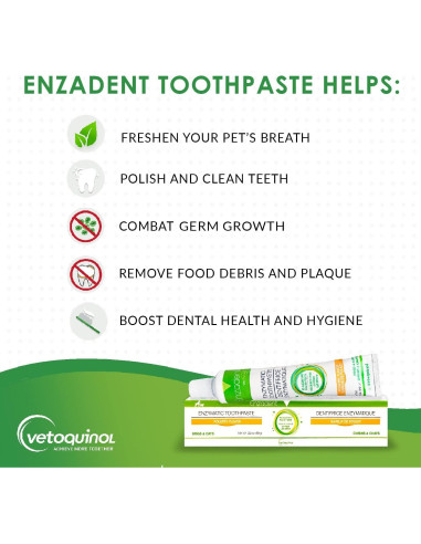 Pasta Dental Enzimática Vetoquinol para Gatos y Perros 90.7 g