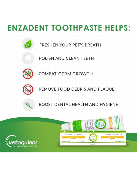 Pasta Dental Enzimática Vetoquinol para Gatos y Perros 90.7 g