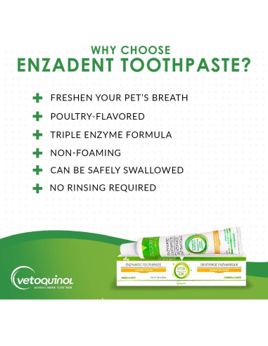 Pasta Dental Enzimática Vetoquinol para Gatos y Perros 90.7 g