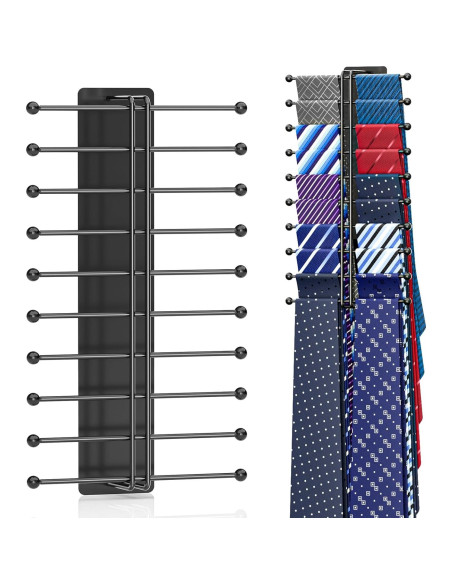 Soporte de Corbatas Loxsun Montado en Pared con 20 Ganchos