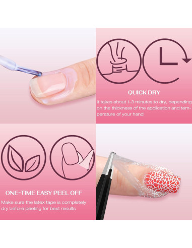 DR.MODE Láttex Líquido para Uñas 30ML Secado Rápido Set 3