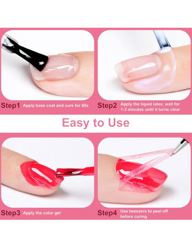 DR.MODE Láttex Líquido para Uñas 30ML Secado Rápido Set 3