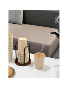 Dispensador de Tazas Desechables Buysing Madera Nogal 10.5cm 2