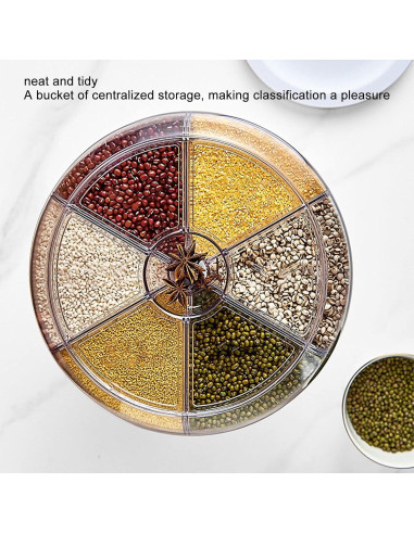 Dispensador de Granos Gavigain 6 Compartimentos 360 25.4 cm