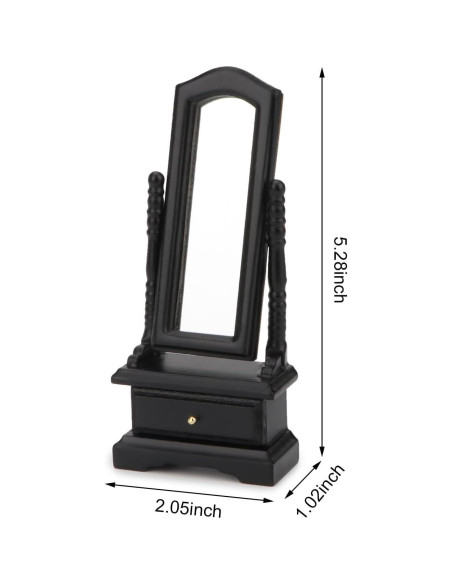 Espejo de Mueble Miniatura Cutemini 1:12 Marrón con Cajón