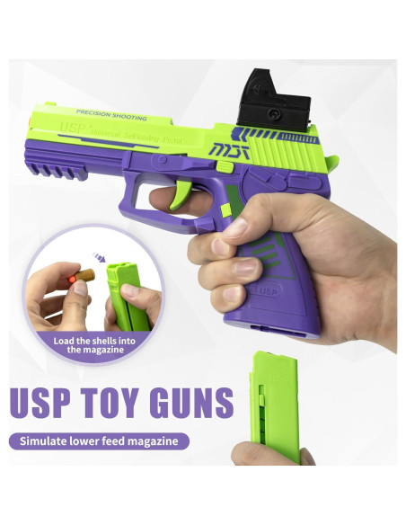 Pistola de Juguete SHOOTOSE USP con 40 Balas de Espuma